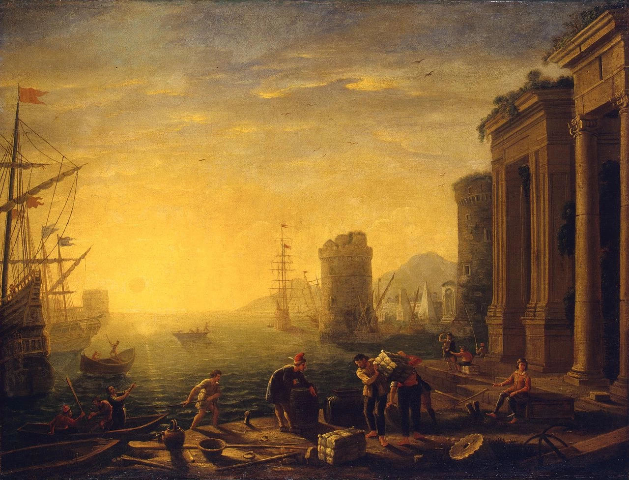 Mattino al porto - Hermitage, San Pietroburgo
